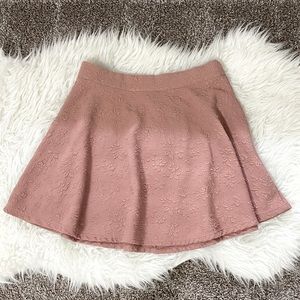 💗 Dusty pink floral skirt